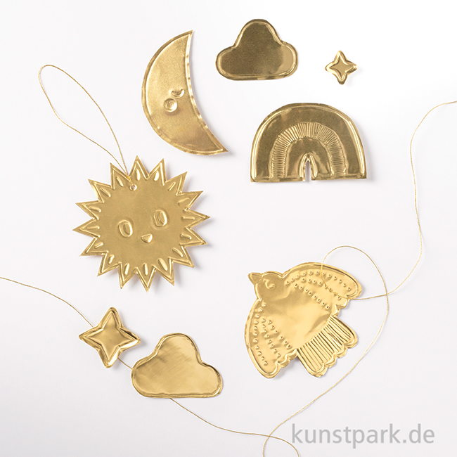 Artikelbild 3 des Artikels “folia Prägefolien, Alu, 3 Blatt, 18,5 x 29,5 cm - Gold “
