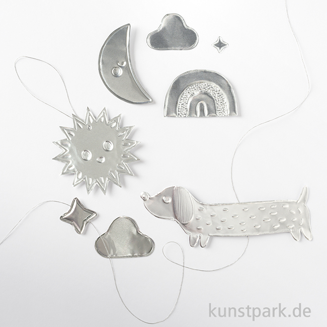 Artikelbild 3 des Artikels “folia Prägefolien, Alu, 3 Blatt, 18,5 x 29,5 cm - Silber “