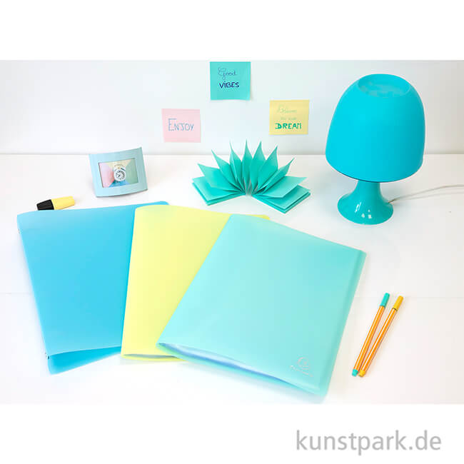 Artikelbild 3 des Artikels “Sichtmappen für DIN A4 mit 40 Hüllen, Pastellfarben “
