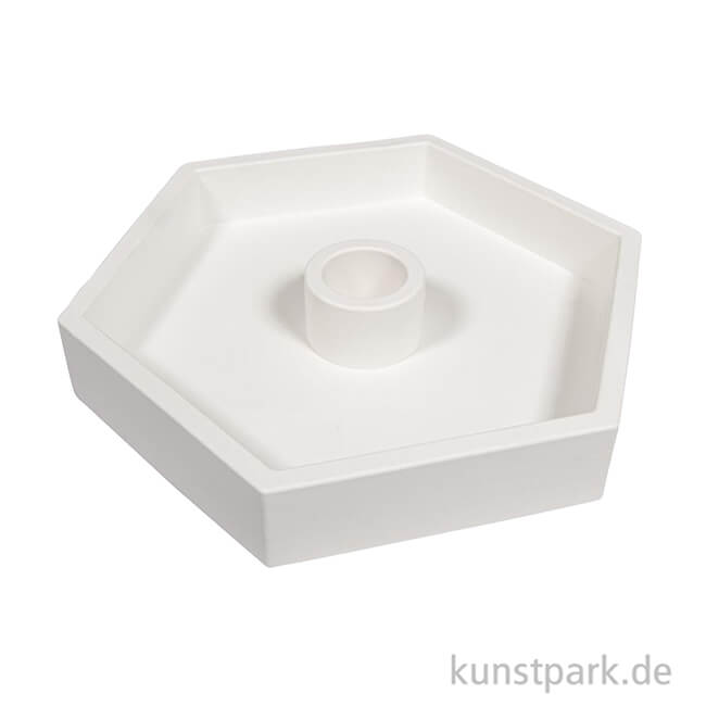 Artikelbild 3 des Artikels “Silikon Gießform - Kerzenständer Hexagon, 16 x 14 x 2,5 cm “
