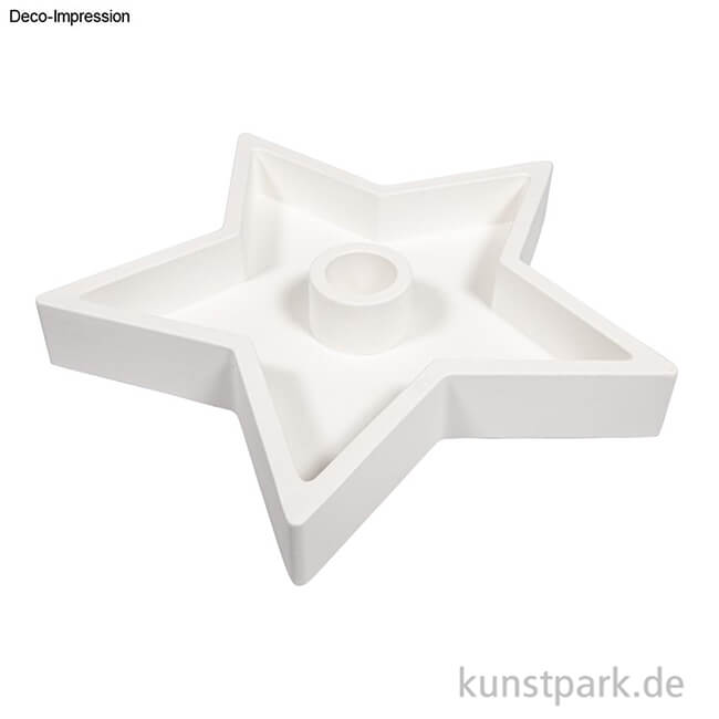 Artikelbild 3 des Artikels “Silikon Gießform - Kerzenständer Stern, 18,5 x 18,5 x 2,5 cm “