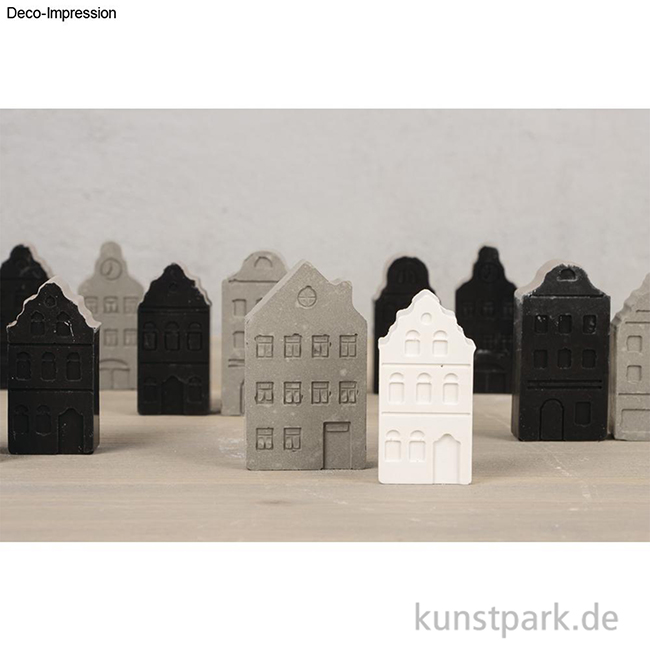 Artikelbild 3 des Artikels “Silikon Gießform - Mini Nordic Häuser, 12 Motive, 14,5 x 26 x 1,5 cm “