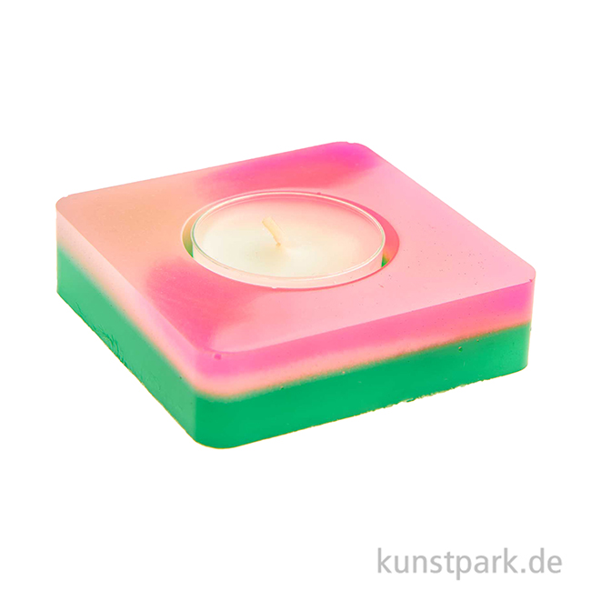 Artikelbild 3 des Artikels “Silikon Gießform - Teelichthalter Quadratisch, 7,5 x 7,5 x 2 cm “