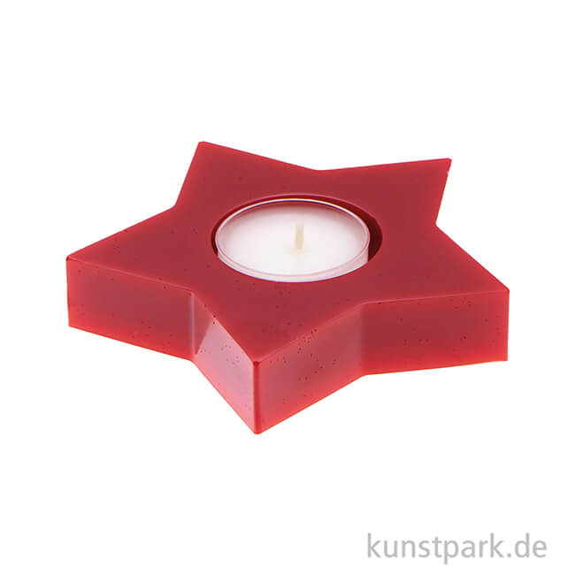 Artikelbild 3 des Artikels “Silikon Gießform - Teelichthalter Stern, 11,5 x 11 x 2 cm “