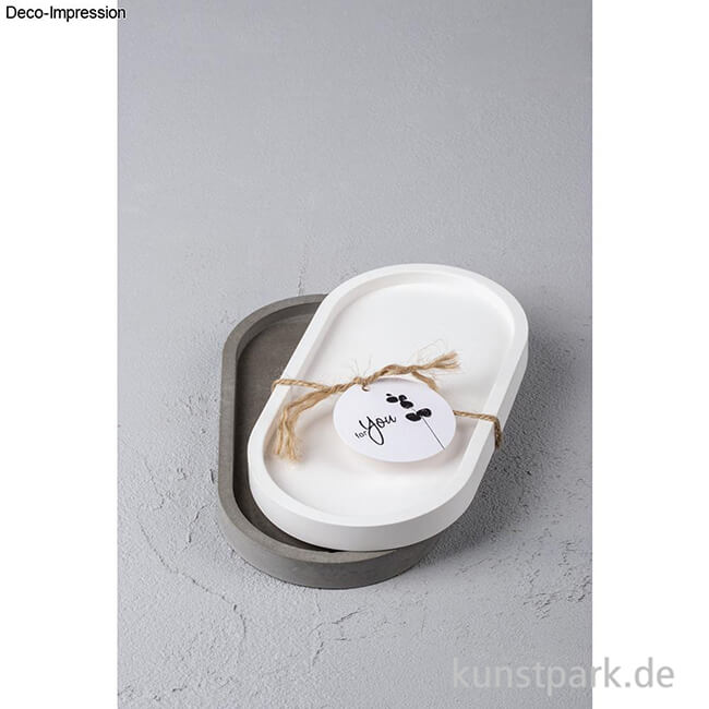 Artikelbild 3 des Artikels “Silikon Gießform - Untersetzer Oval, 17,8 x 9,5 x 1,6 cm “