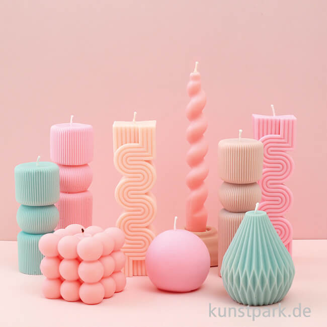 Artikelbild 3 des Artikels “Silikon Kerzenform - Stabkerze gedreht, Höhe 17 cm “