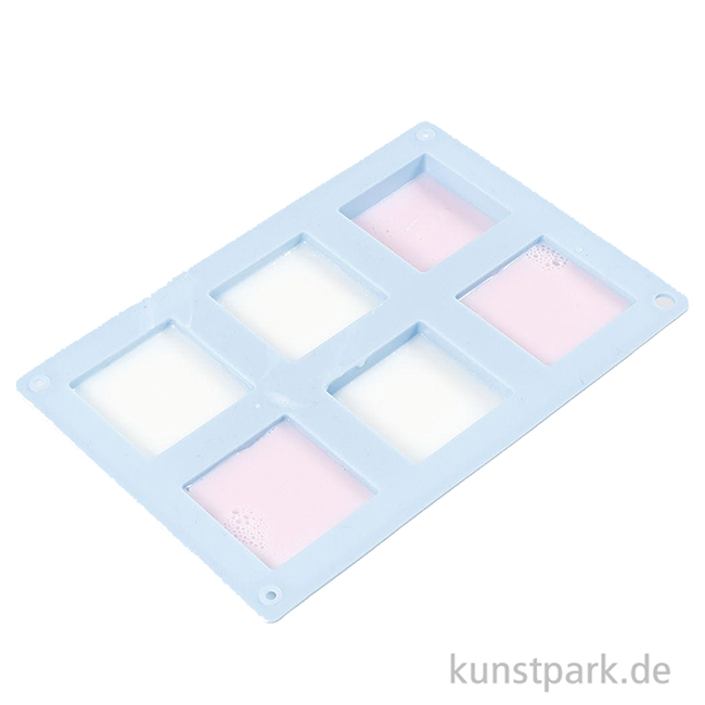 Artikelbild 3 des Artikels “Silikonform - 6 Quadrate, 21,5 x 14,5 x 2,5 cm “