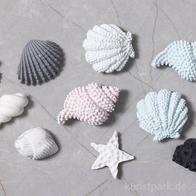 Artikelbild 3 des Artikels “Silikonformen, Seestern, Schneckenmuschel, Muscheln, 2 Stück “