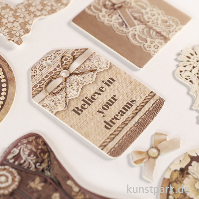 Artikelbild 3 des Artikels “Stamperia Die Cuts - Old Lace, 46 Stanzteile “