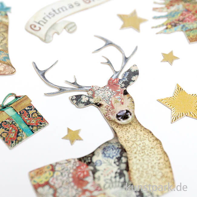 Artikelbild 3 des Artikels “Stamperia Ephemera Aufkleber - Christmas Greetings “