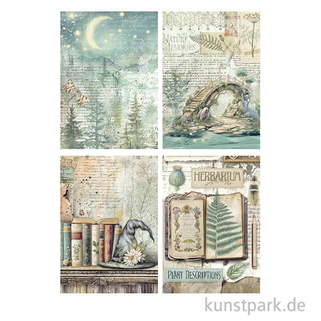 Artikelbild 3 des Artikels “Stamperia Reispapier Selection - Herbarium Silvae, 8 Blatt, A6 “