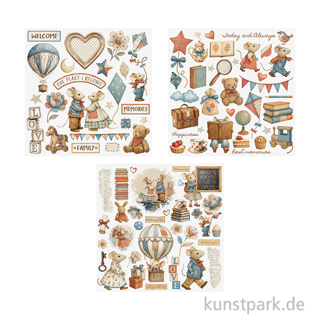 Artikelbild 3 des Artikels “Stamperia Rub On Transferfolien - Family, 6 Blatt “