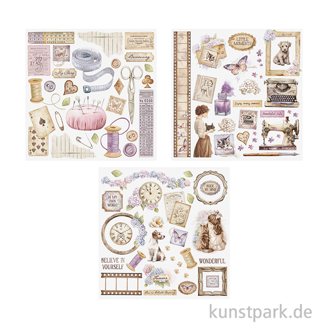 Artikelbild 3 des Artikels “Stamperia Rub On Transferfolien - Quiet Days, 6 Blatt “