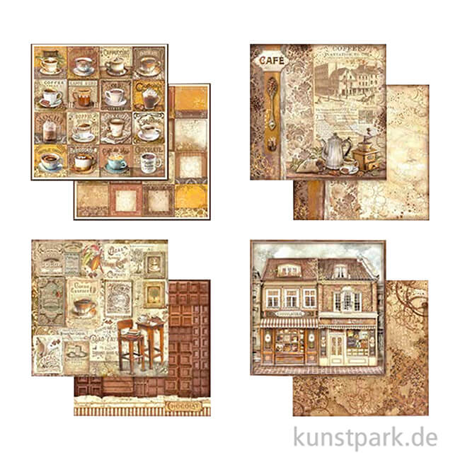 Artikelbild 3 des Artikels “Stamperia Scrapbooking Pad - Coffee and Chocolate, 30,5 x 30,5 cm “