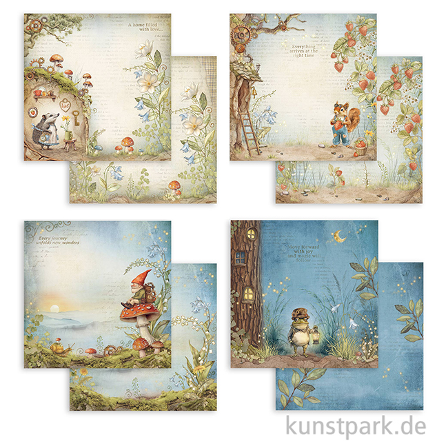 Artikelbild 3 des Artikels “Stamperia Scrapbooking Pad - Hidden Grove, 30,5 x 30,5 cm “