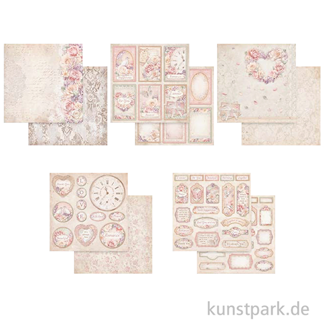 Artikelbild 3 des Artikels “Stamperia Scrapbooking Pad - Romance Forever, 30,5 x 30,5 cm “