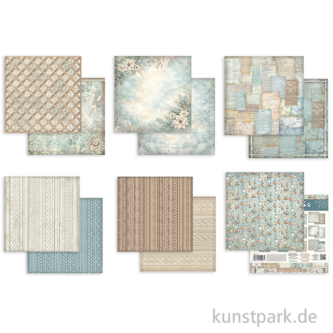 Artikelbild 3 des Artikels “Stamperia Scrapbooking Pad - White Christmas Backgrounds, 20,3 cm “