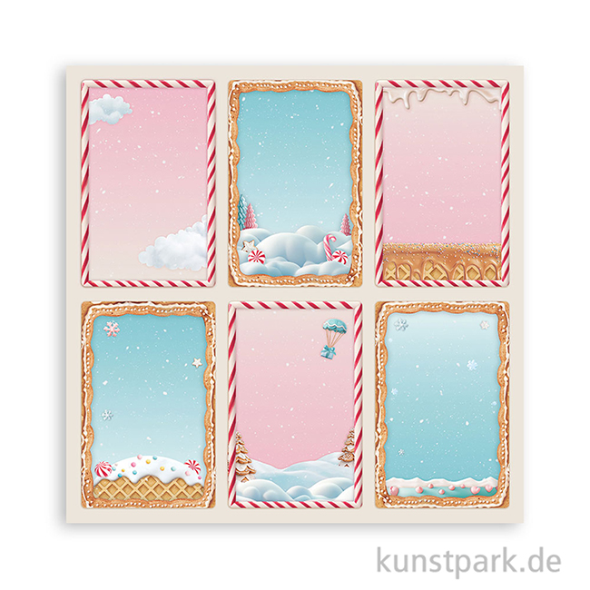 Artikelbild 3 des Artikels “Stamperia Scrappapier - Candy Christmas 6 Cards, 30,5 x 30,5 cm “