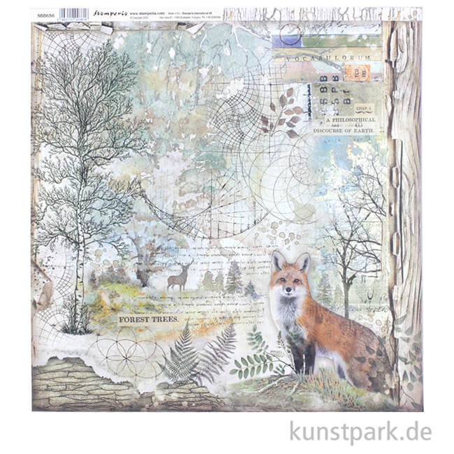 Artikelbild 3 des Artikels “Stamperia Scrappapier - Forest Fox, 30,5 x 30,5 cm “