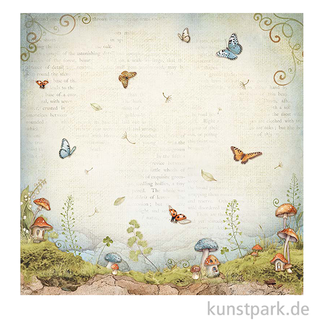 Artikelbild 3 des Artikels “Stamperia Scrappapier - Hidden Grove Mushroom Houses, 30,5 x 30,5 cm “