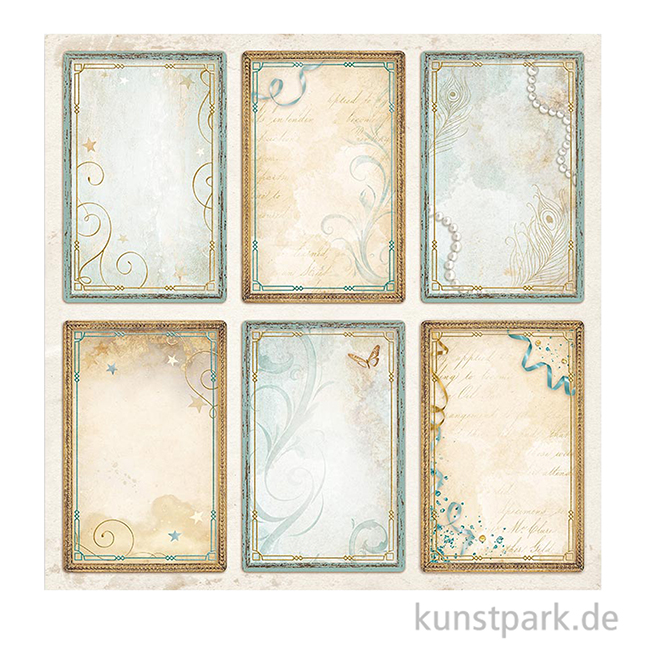 Artikelbild 3 des Artikels “Stamperia Scrappapier - Masquerade 6 Cards, 30,5 x 30,5 cm “