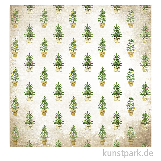 Artikelbild 3 des Artikels “Stamperia Scrappapier - Romantic Cozy Winter Christmas Tree 30,5 cm “