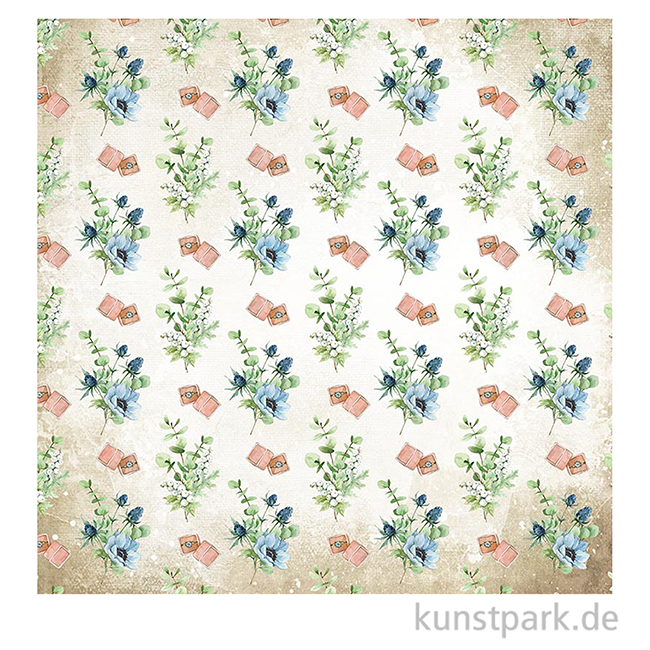 Artikelbild 3 des Artikels “Stamperia Scrappapier - Romantic Cozy Winter Flowers 30,5 x 30,5 cm “