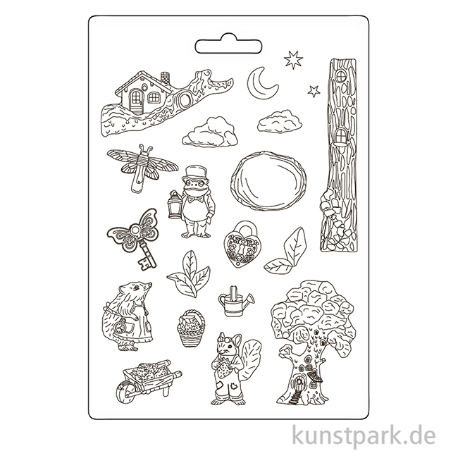Artikelbild 3 des Artikels “Stamperia Soft Mould (Gießform) - Hidden Grove, A4 “