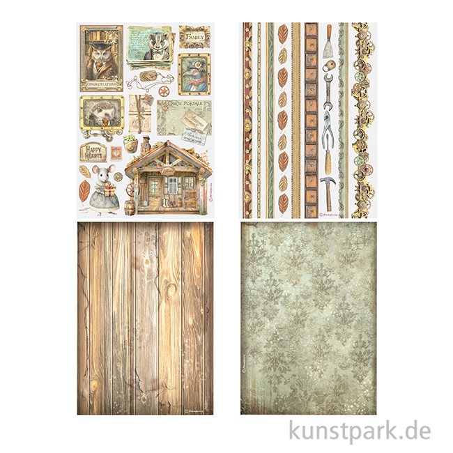 Artikelbild 3 des Artikels “Stamperia Washi Pad - Alterego, 8 Blatt, A5 “