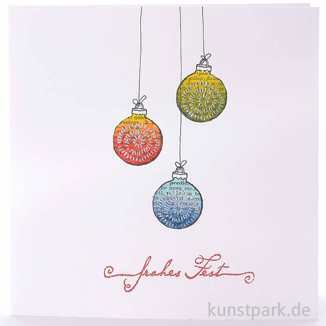 Artikelbild 3 des Artikels “Stempel - Christbaumkugel für kleine Kreise, 3 x 4 cm “