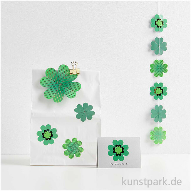 Artikelbild 3 des Artikels “Sticker - Glücksklee, Gold-Grün, 100 Aufkleber “