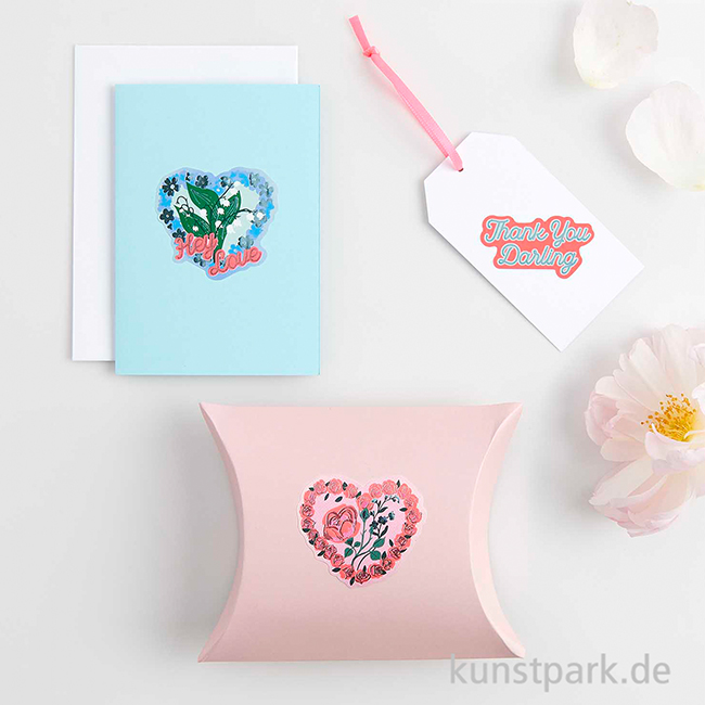 Artikelbild 3 des Artikels “Sticker - La Vie en Rose, Herzen, 100 Aufkleber “