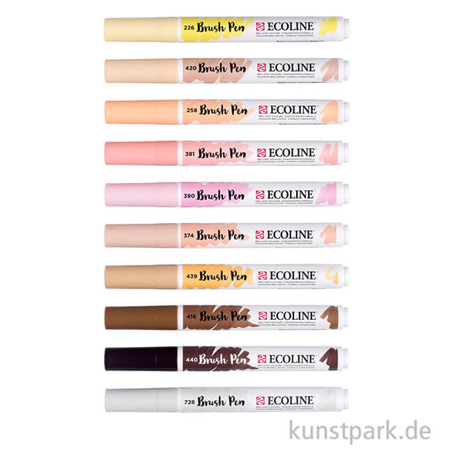 Artikelbild 3 des Artikels “Talens ECOLINE Brush Pen 10er Set - Hautfarben “