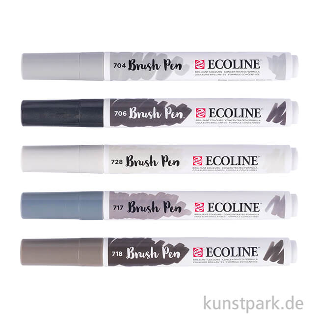 Artikelbild 3 des Artikels “Talens ECOLINE Brush Pen 5er Set - Grautöne “