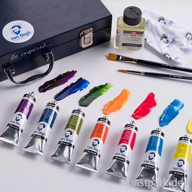 Artikelbild 3 des Artikels “Talens VAN GOGH Ölfarben Starter Set XL mit 12 x 40 ml + Zubehör “
