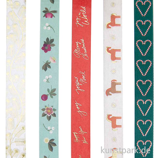 Artikelbild 3 des Artikels “Washi Tape Set - Christmas Rocks, Figürlich, 5 Stück, je 10 m “