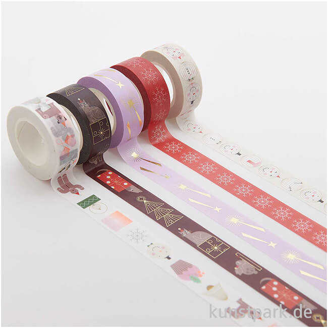 Artikelbild 3 des Artikels “Washi Tape Set - I love Christmas, Figuren, 5 Stück, je 10 m “