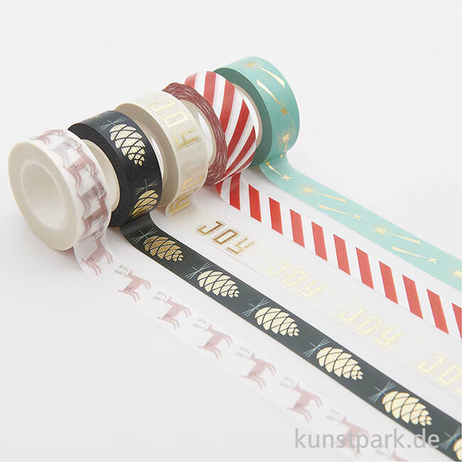 Artikelbild 3 des Artikels “Washi Tape Set - I love Christmas, Joy, 5 Stück, je 10 m “