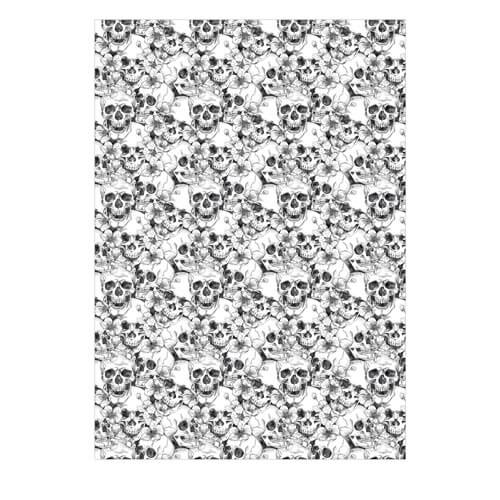 Artikelbild 5 des Artikels “Designkarton Skull - Weiß, DIN A4, 200g “