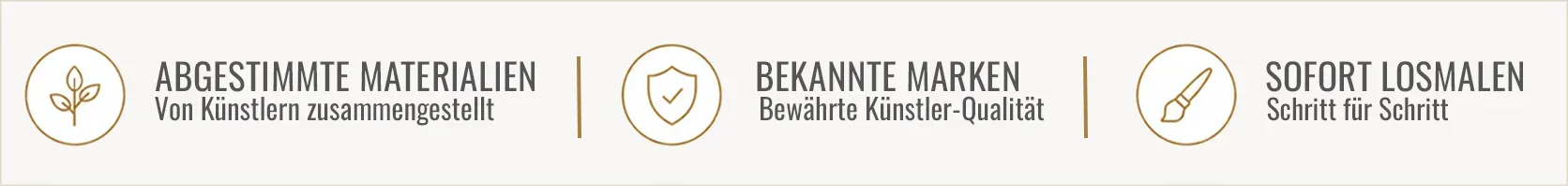 Vorteile der Acryl-Starter-Sets: abgestimmte Materialien, bekannte Marken und direkter Malstart
