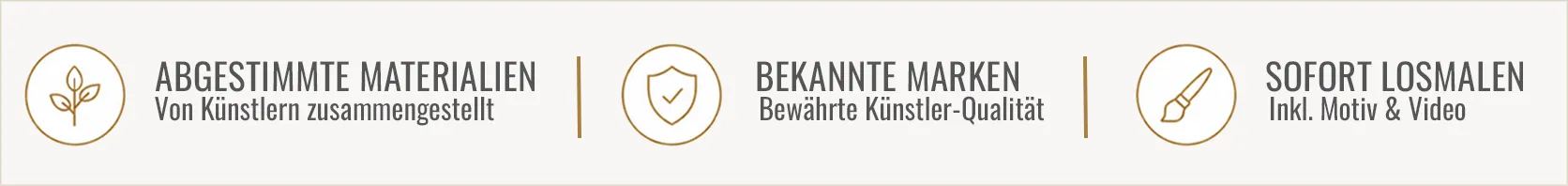 Vorteile der Aquarell-Starter-Sets: abgestimmte Materialien, bekannte Marken und direkter Malstart